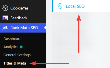 rank math how to access the local seo settings