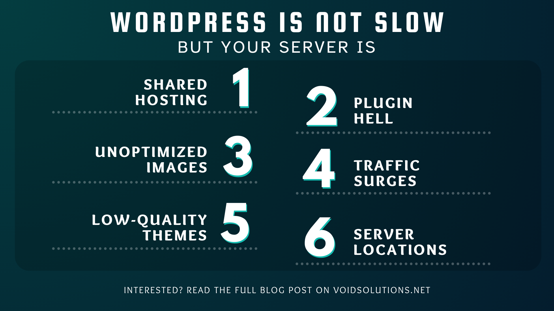 WordPress is Not Slow, Your Server Is.